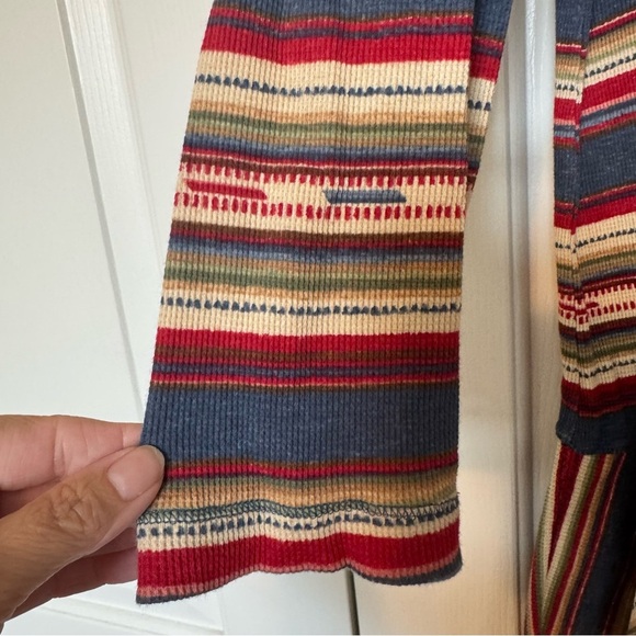 Lauren Ralph Lauren Aztec print waffle knit drop waist cotton dress - Picture 3 of 8